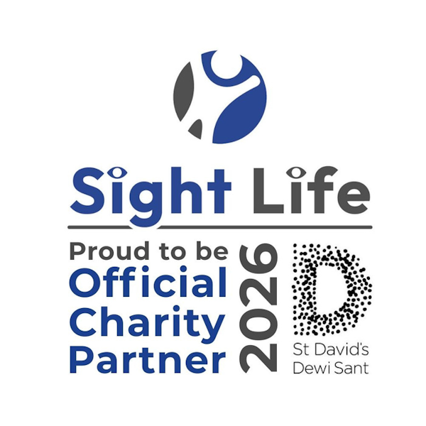 Sight Life Proud to be Official Charity Partner 2026 St Davids logo.